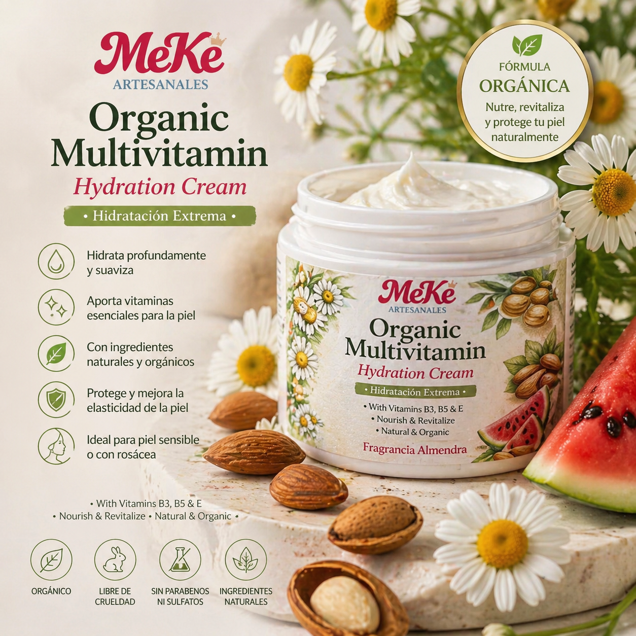 Cremas Corporales Organic Multivitamin